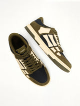 Skel Top Low Sneaker in Black/Khaki