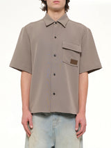 Amiri Patch Cady Pocket Shirt in Dark Sand