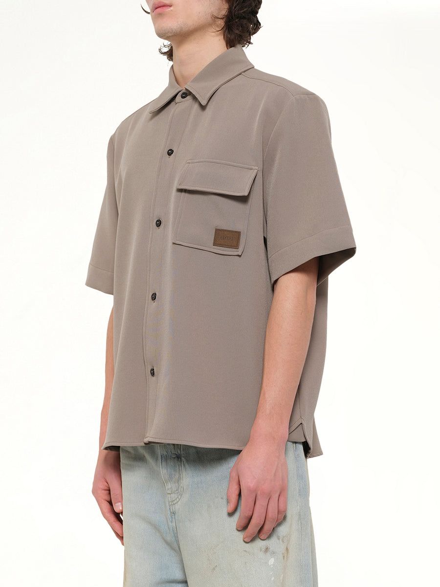 Amiri Patch Cady Pocket Shirt in Dark Sand
