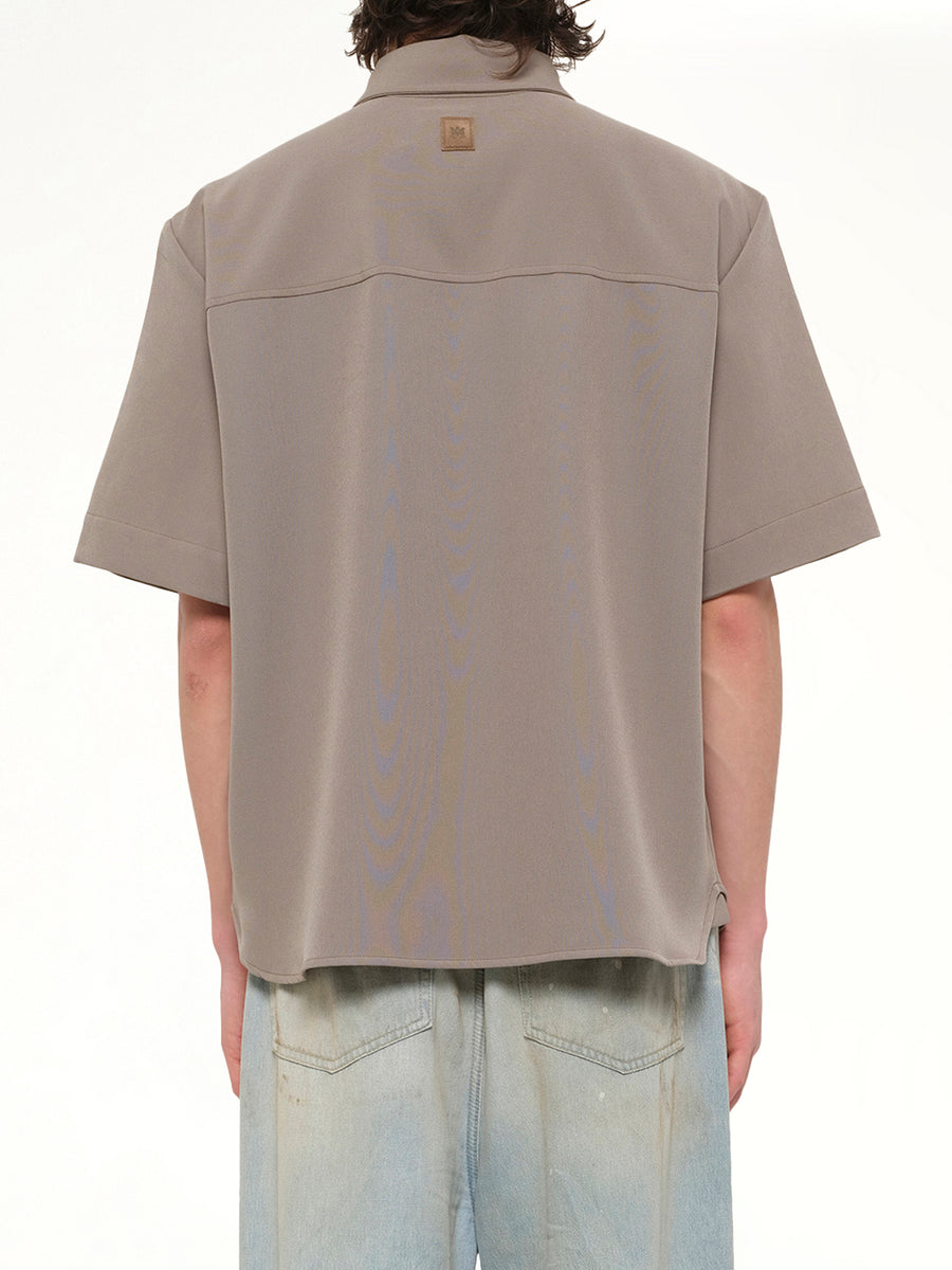 Amiri Patch Cady Pocket Shirt in Dark Sand