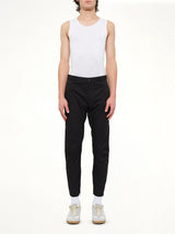 Cut Biker Pants in Black