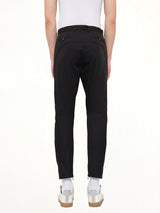 Cut Biker Pants in Black