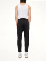 Cut Biker Pants in Black