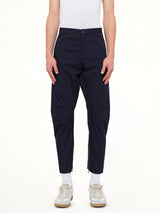 Cut Biker Pants in Blue