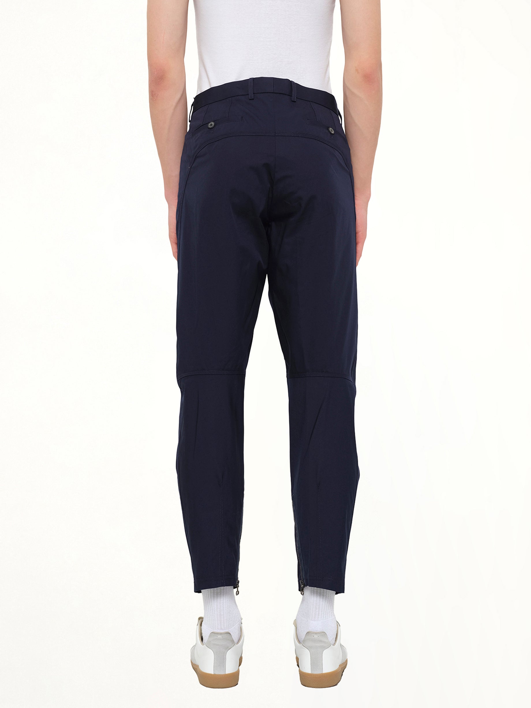 Cut Biker Pants in Blue