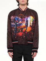 Dune Baseball Jacket in Burg
