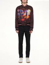 Dune Baseball Jacket in Burg