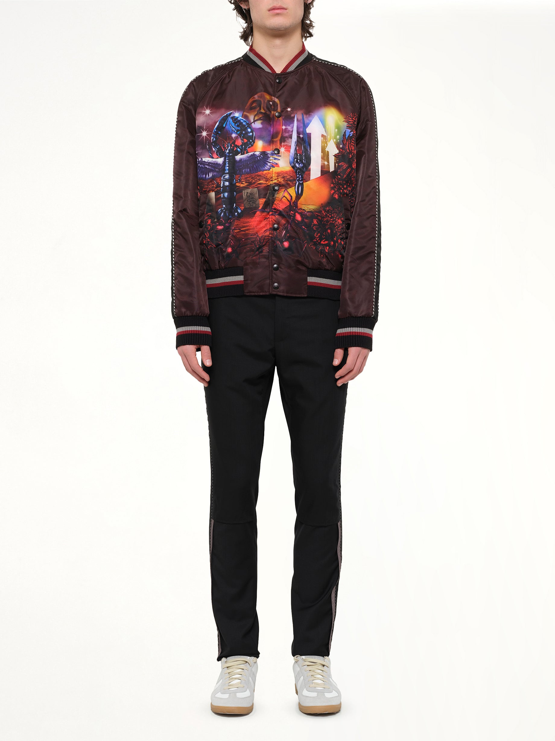 Dune Baseball Jacket in Burg
