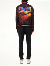 Dune Baseball Jacket in Burg