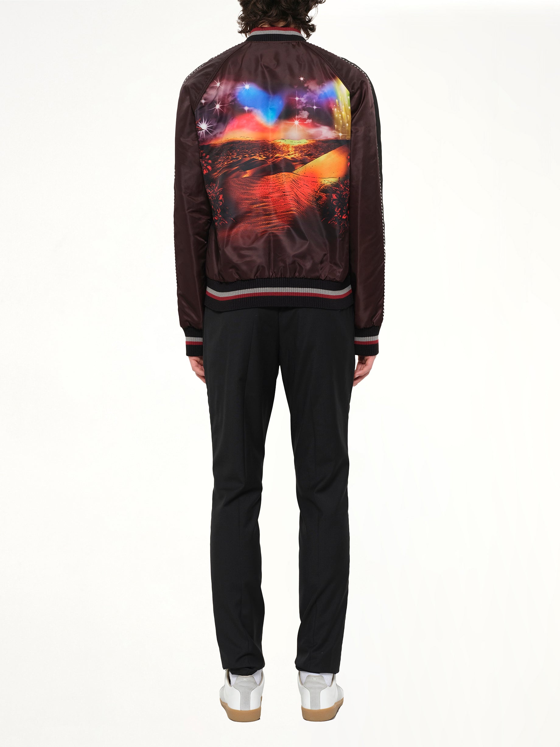 Dune Baseball Jacket in Burg