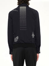 Embroidered Jacket in Blue