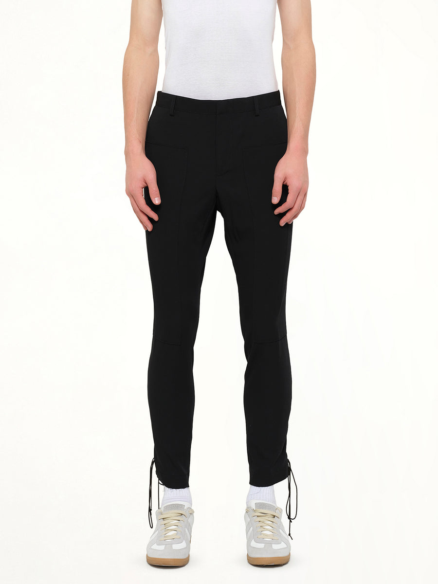 Lanvin Slim Crop Patch Trousers