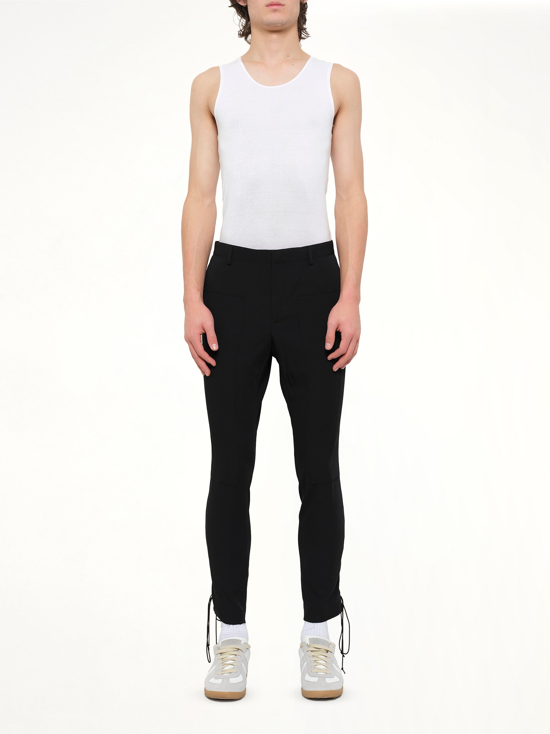 Lanvin Slim Crop Patch Trousers