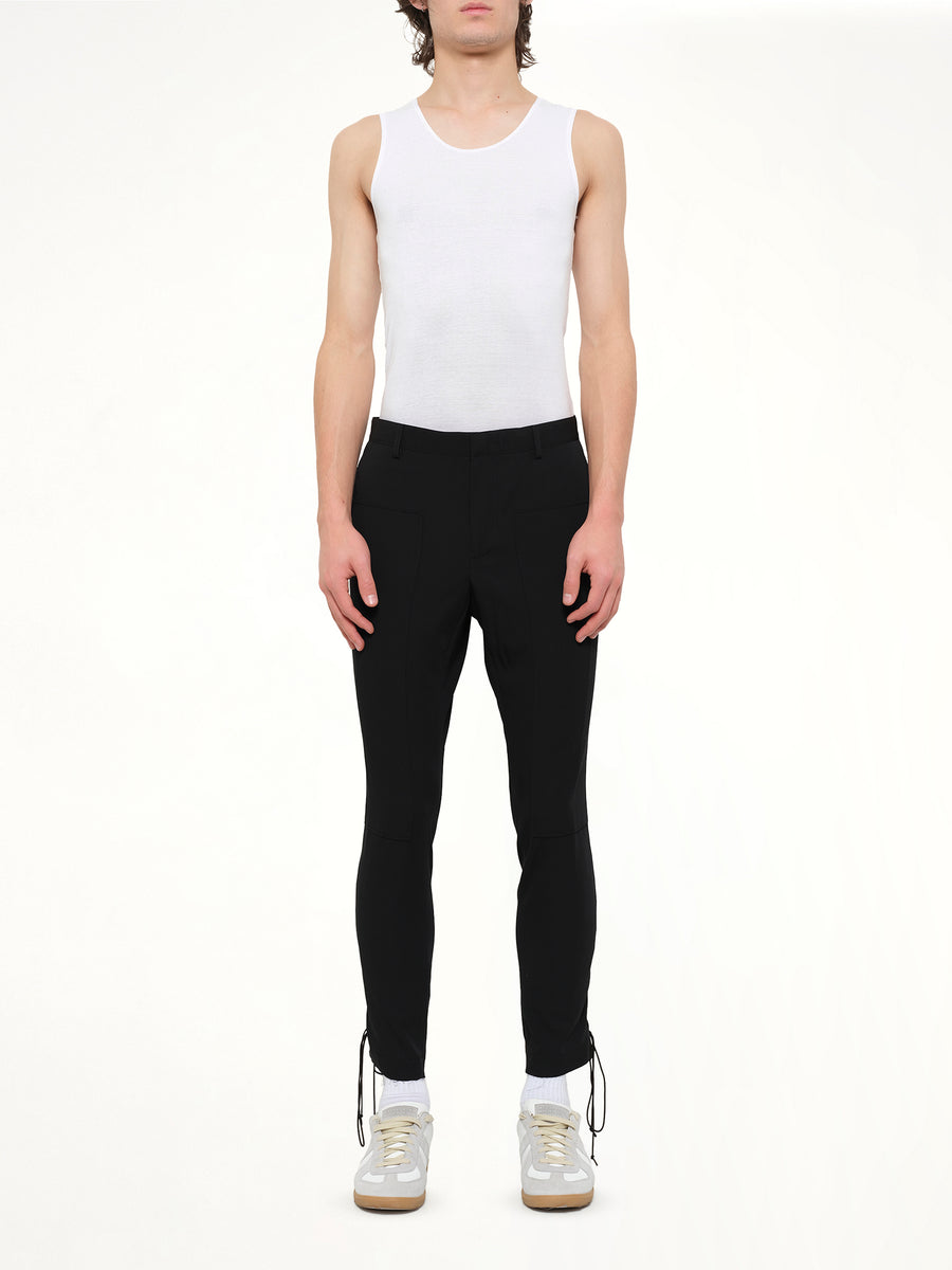 Lanvin Slim Crop Patch Trousers