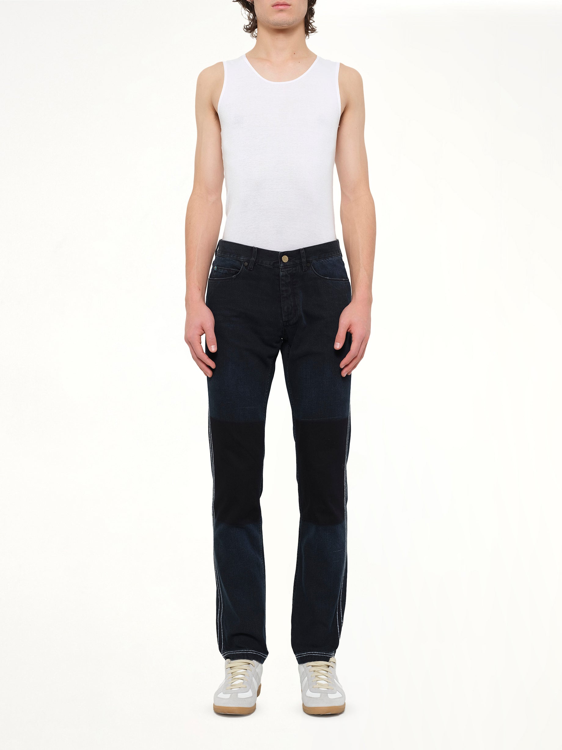 Skinny Patch Jean in Anth