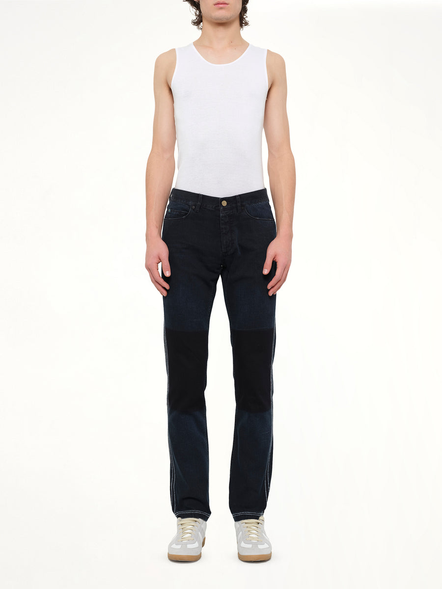 Skinny Patch Jean in Anth