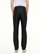 Zebra Jacquard Pant in Green