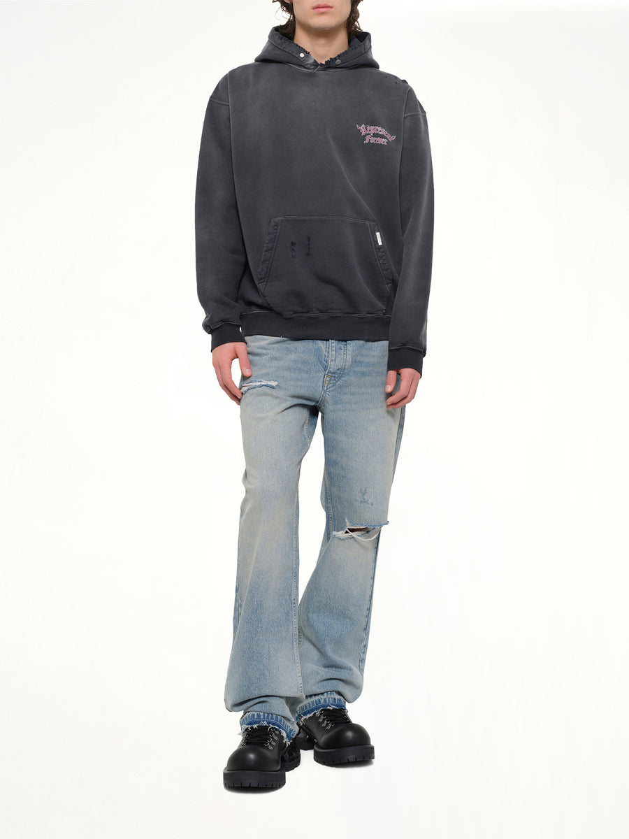Duality Hoodie in Washed Black
