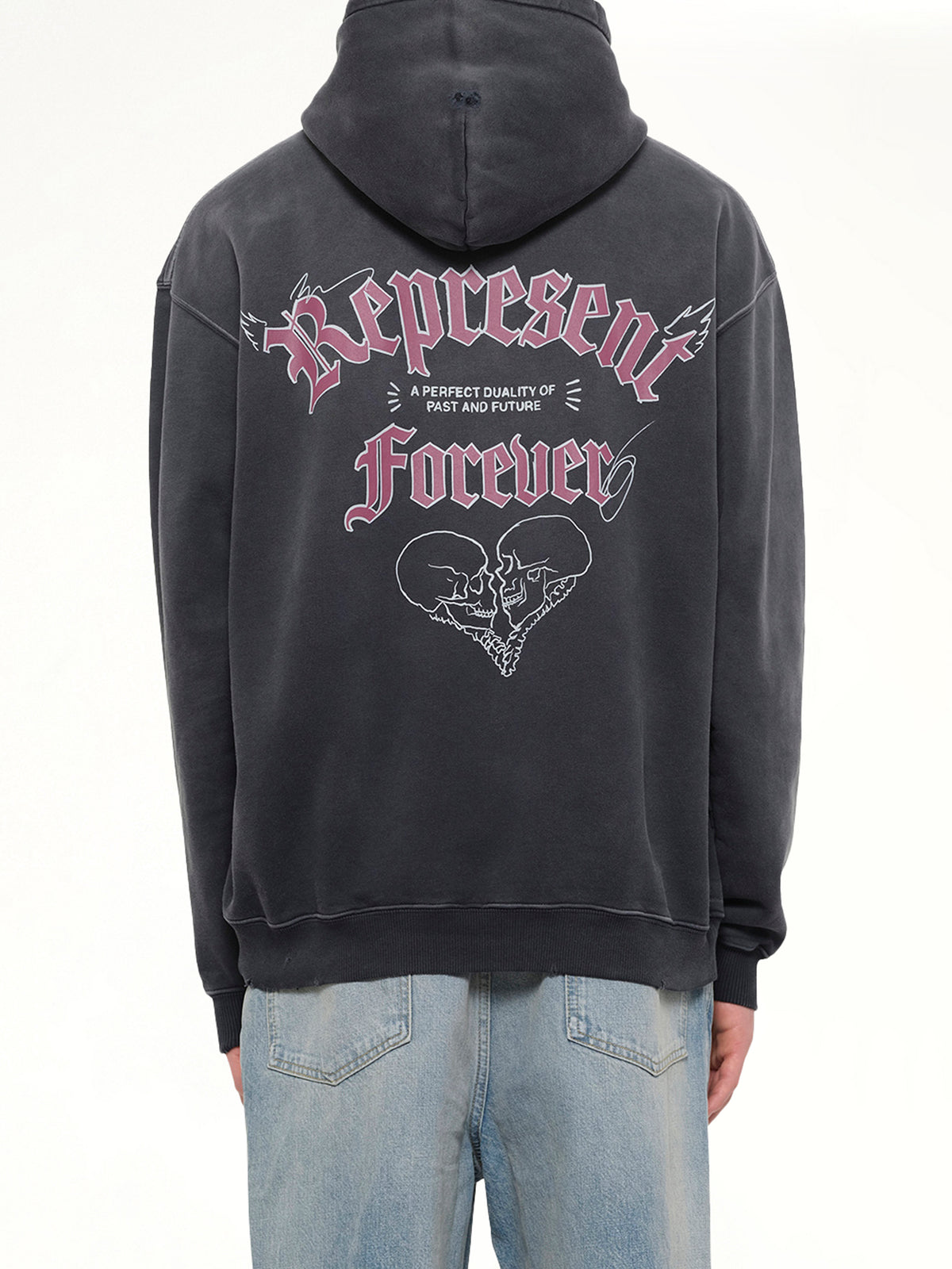 Duality Hoodie in Washed Black