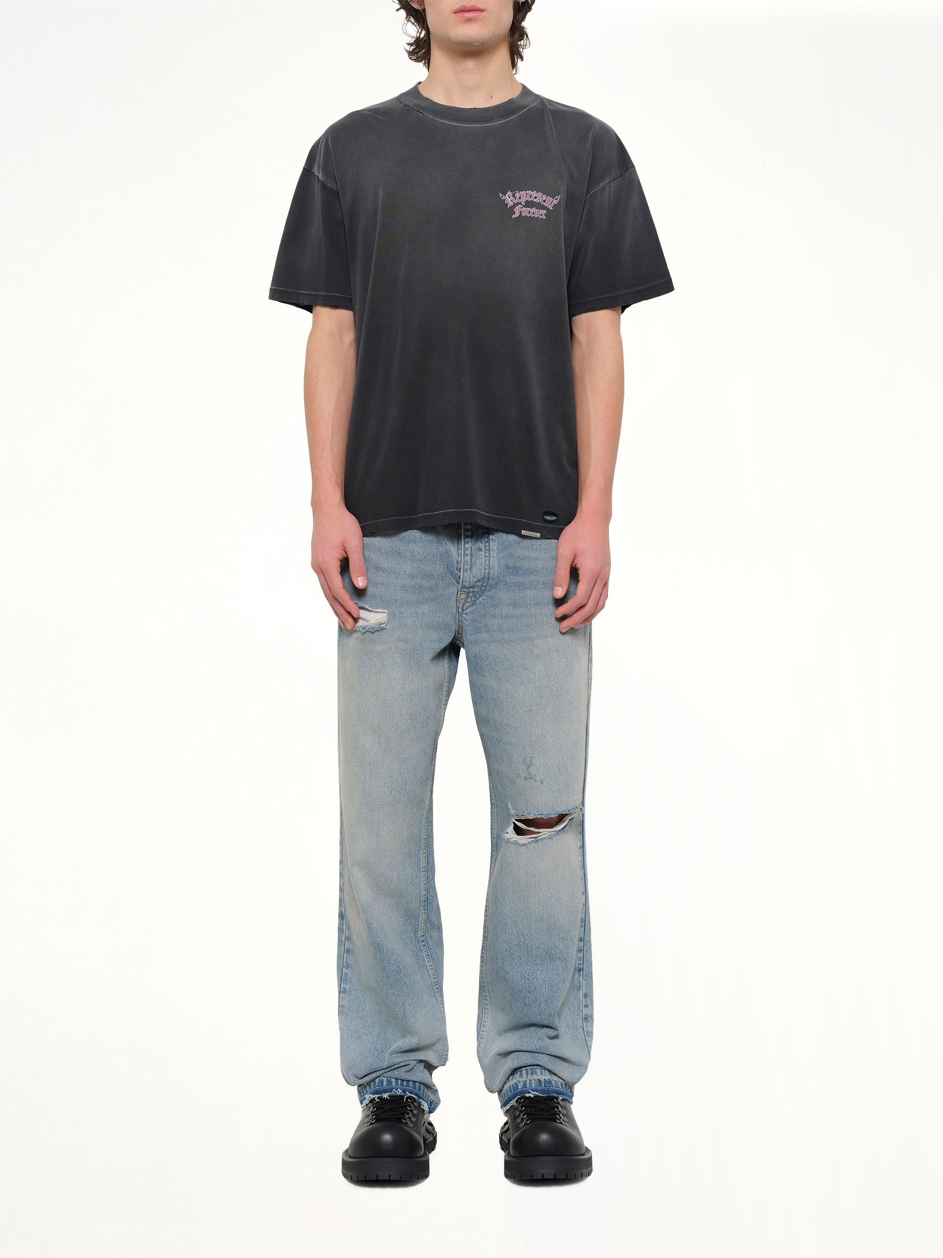Duality T-Shirt in Washed Black