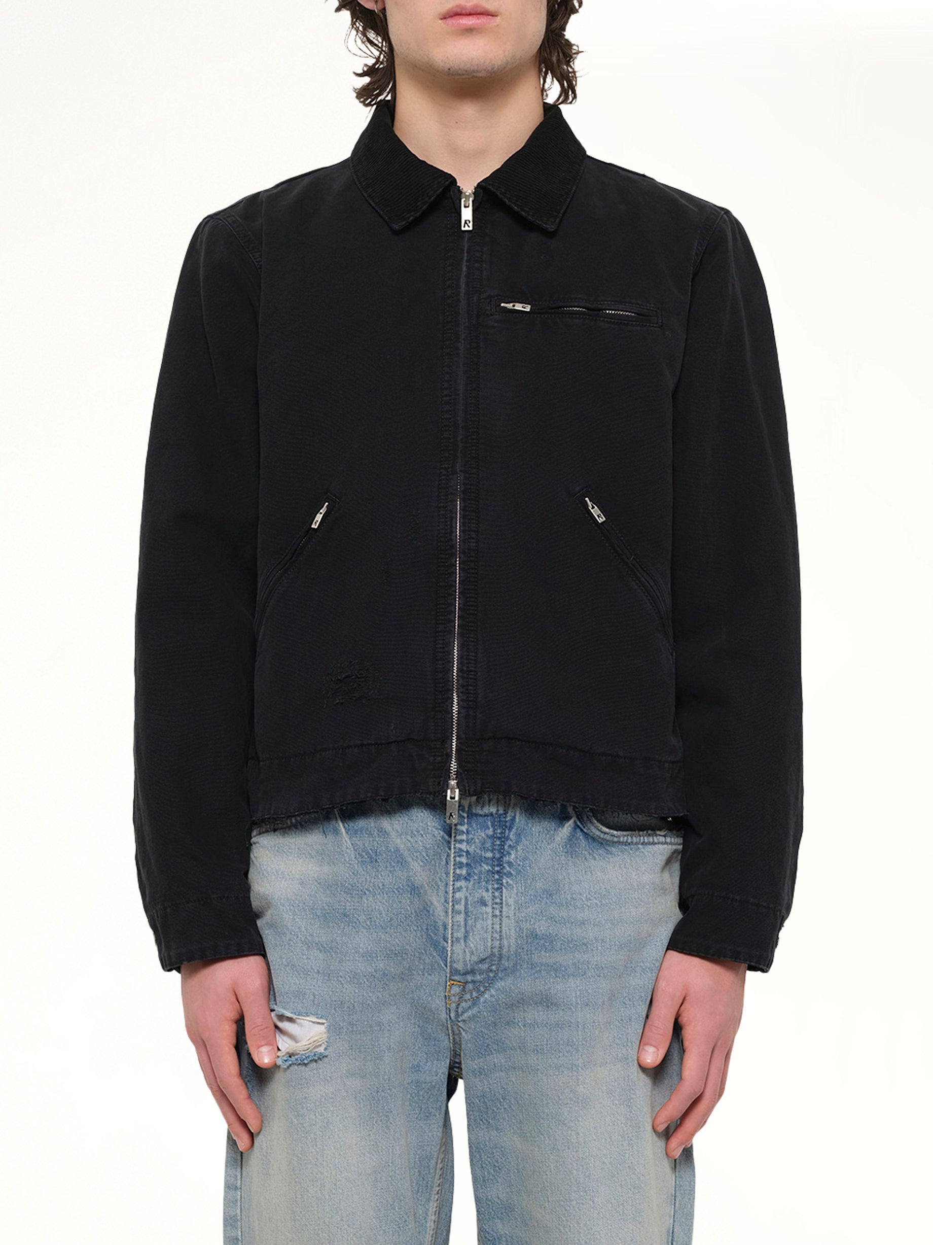 The Leather Work Jacket in Black