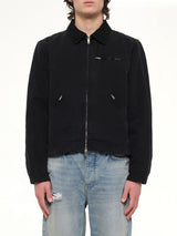 The Leather Work Jacket in Black