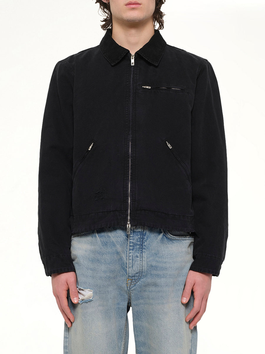The Leather Work Jacket in Black