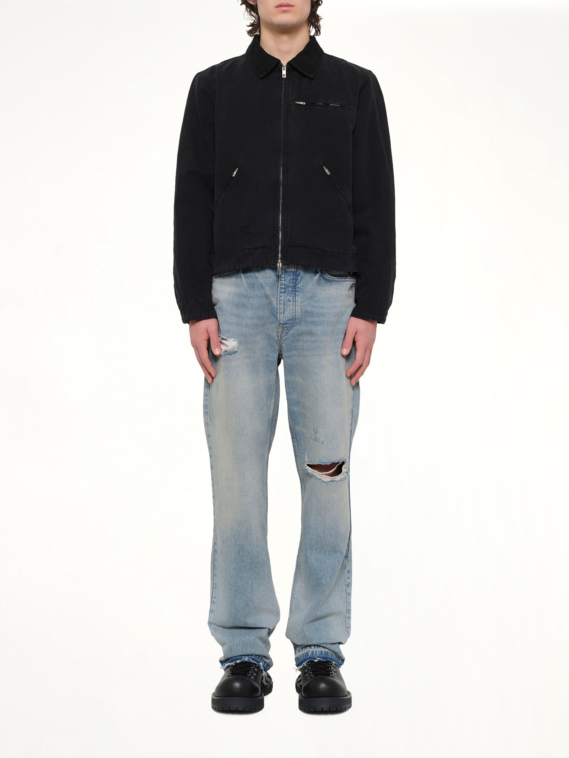 The Leather Work Jacket in Black