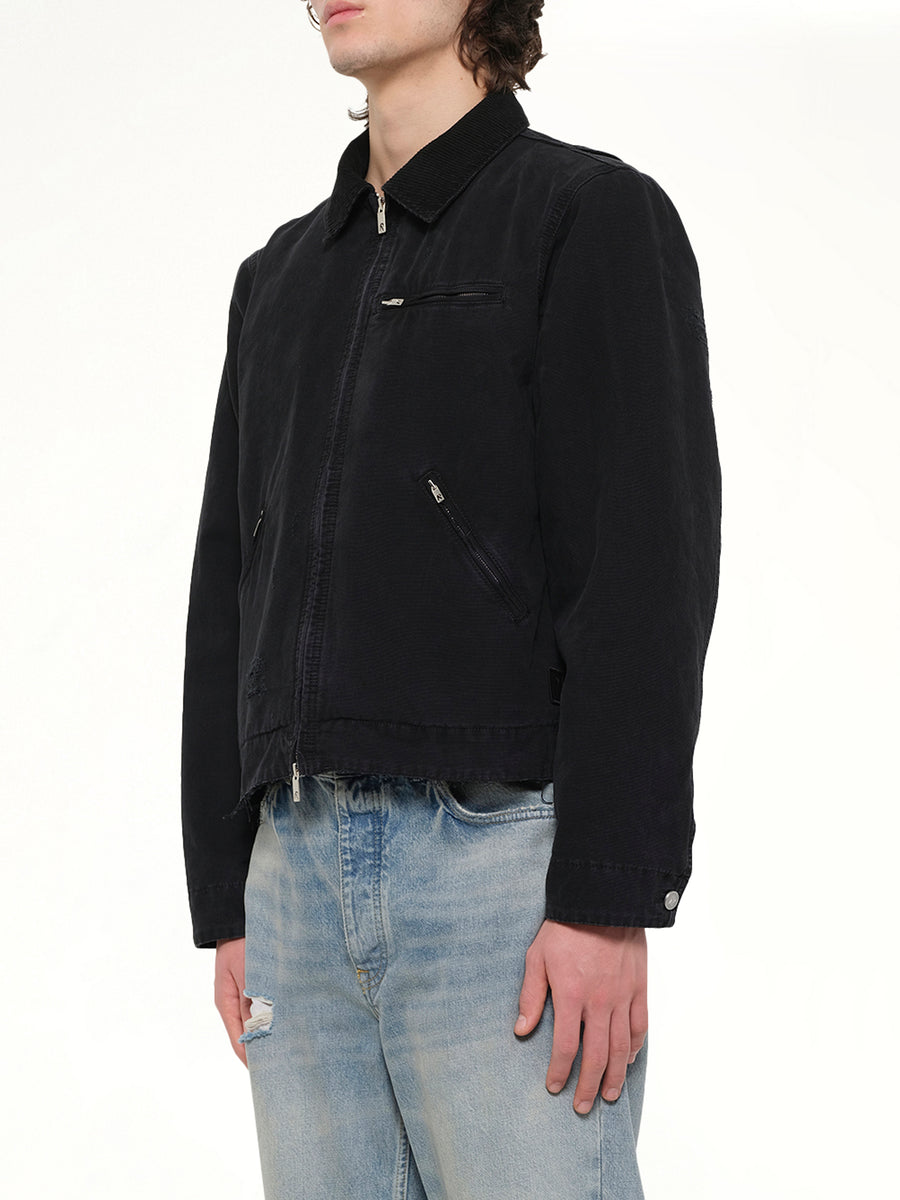 The Leather Work Jacket in Black