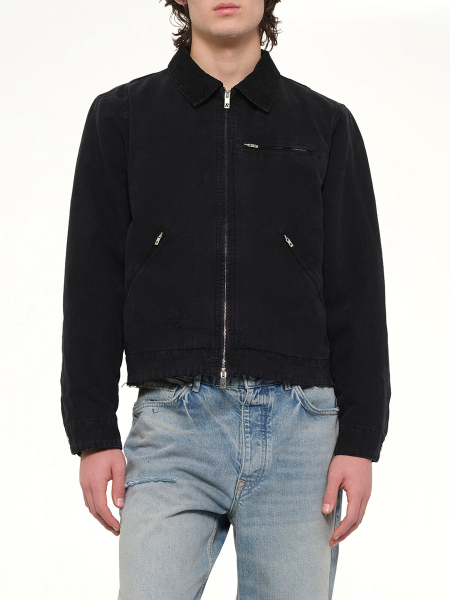 The Leather Work Jacket in Black