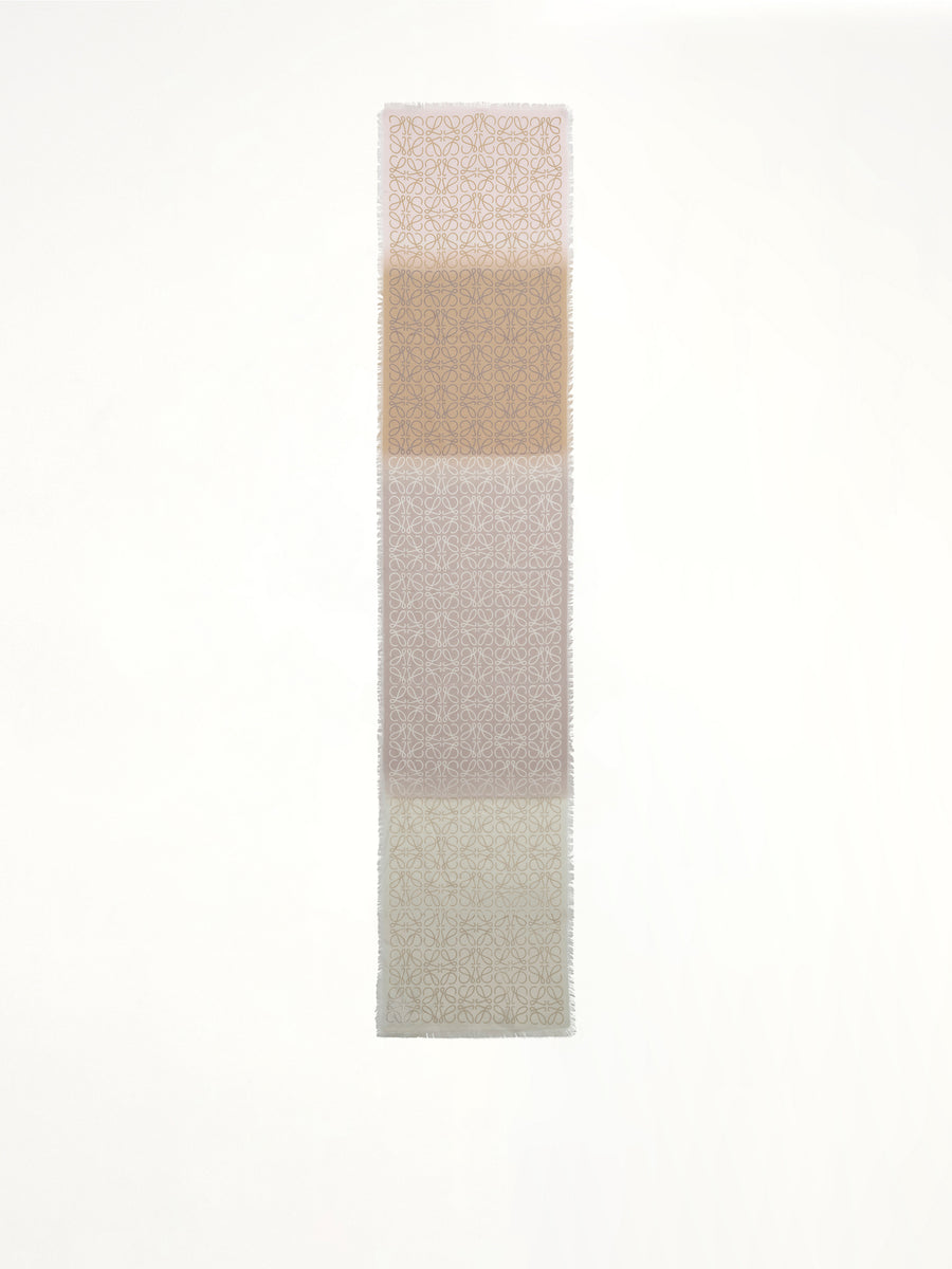 45X200 Anagram Scarf in Light Link/Beige