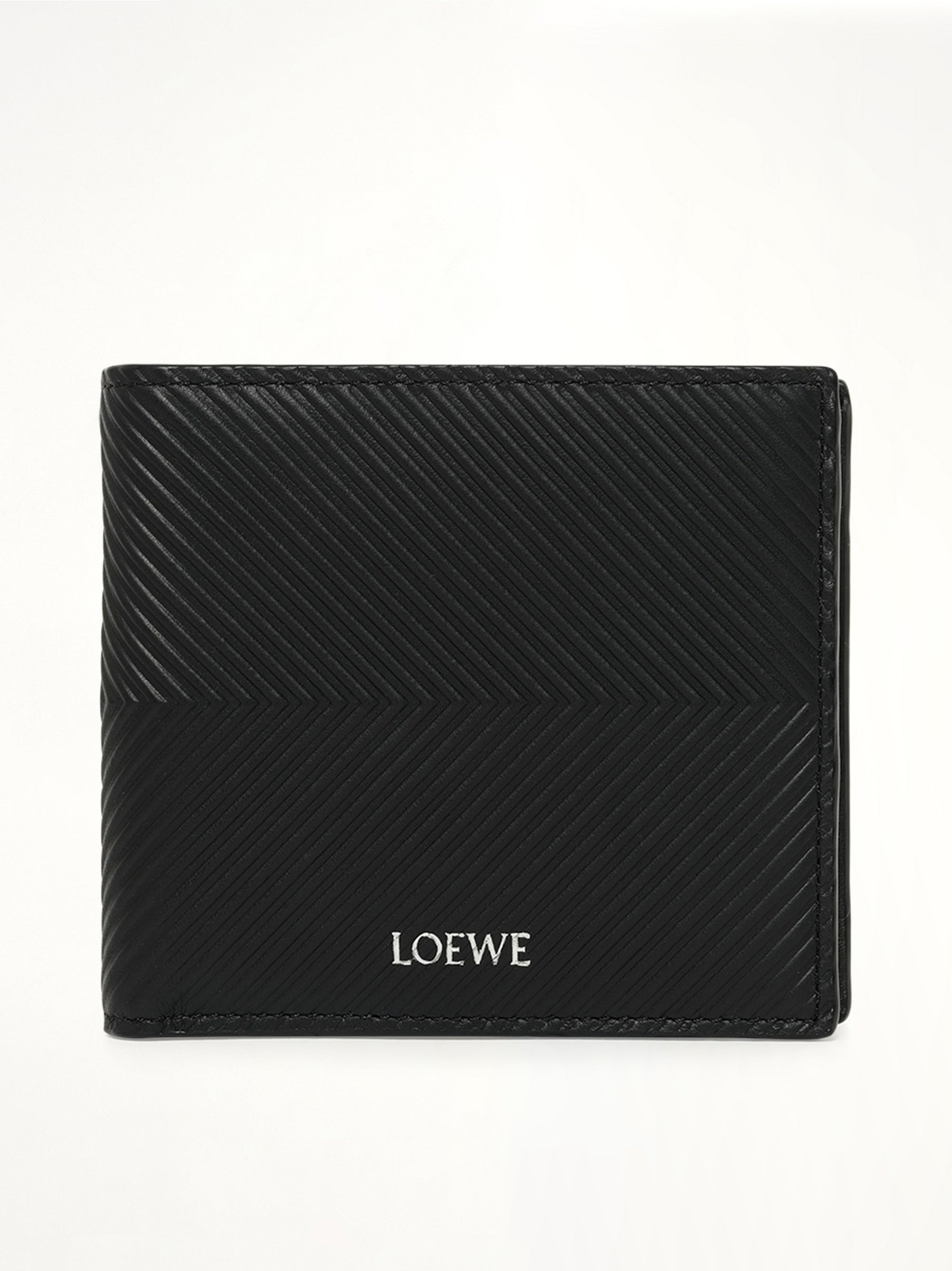 Loewe Graphic Bifold Coin Wallet in Black
