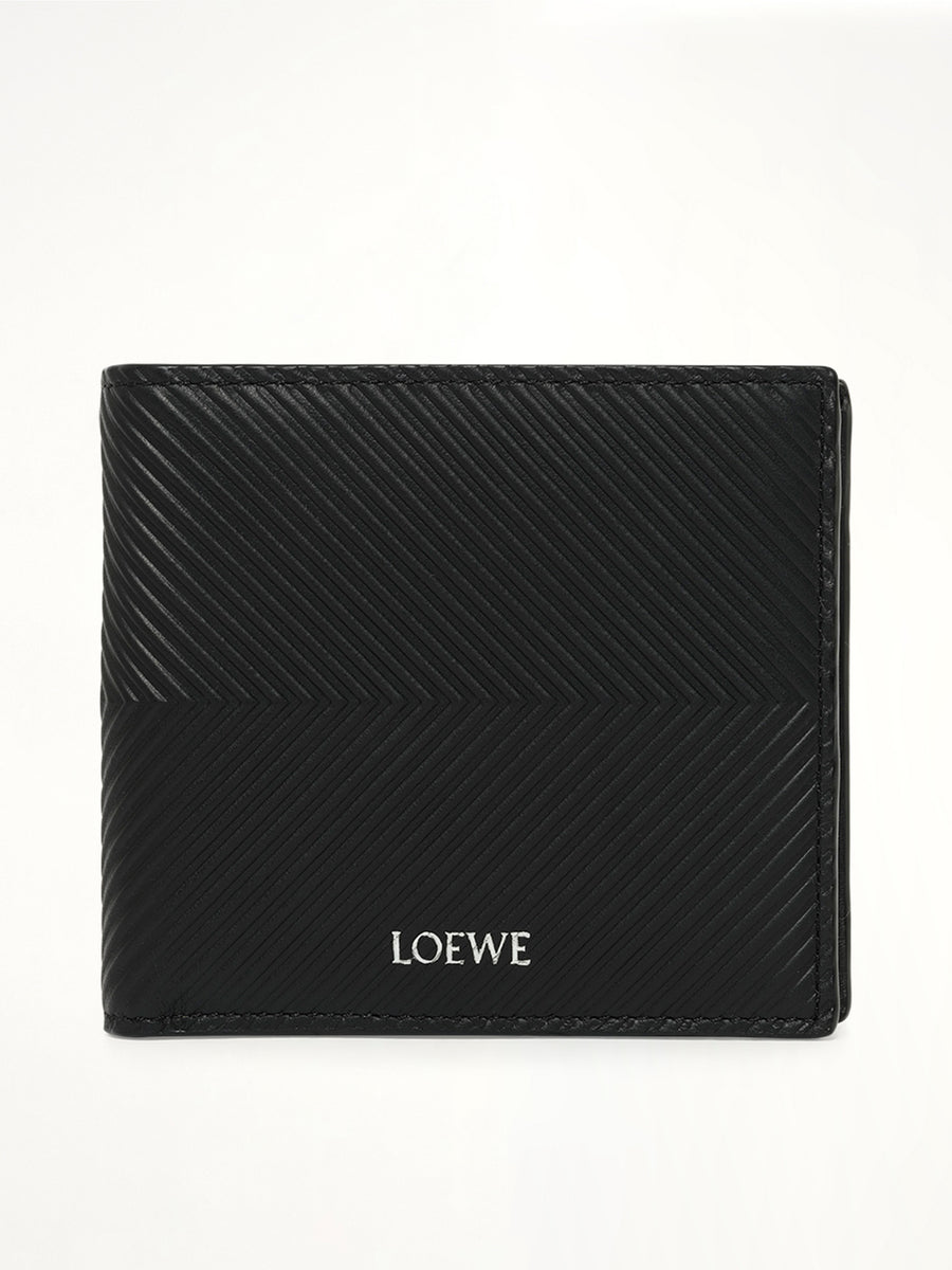 Loewe Graphic Bifold Coin Wallet in Black