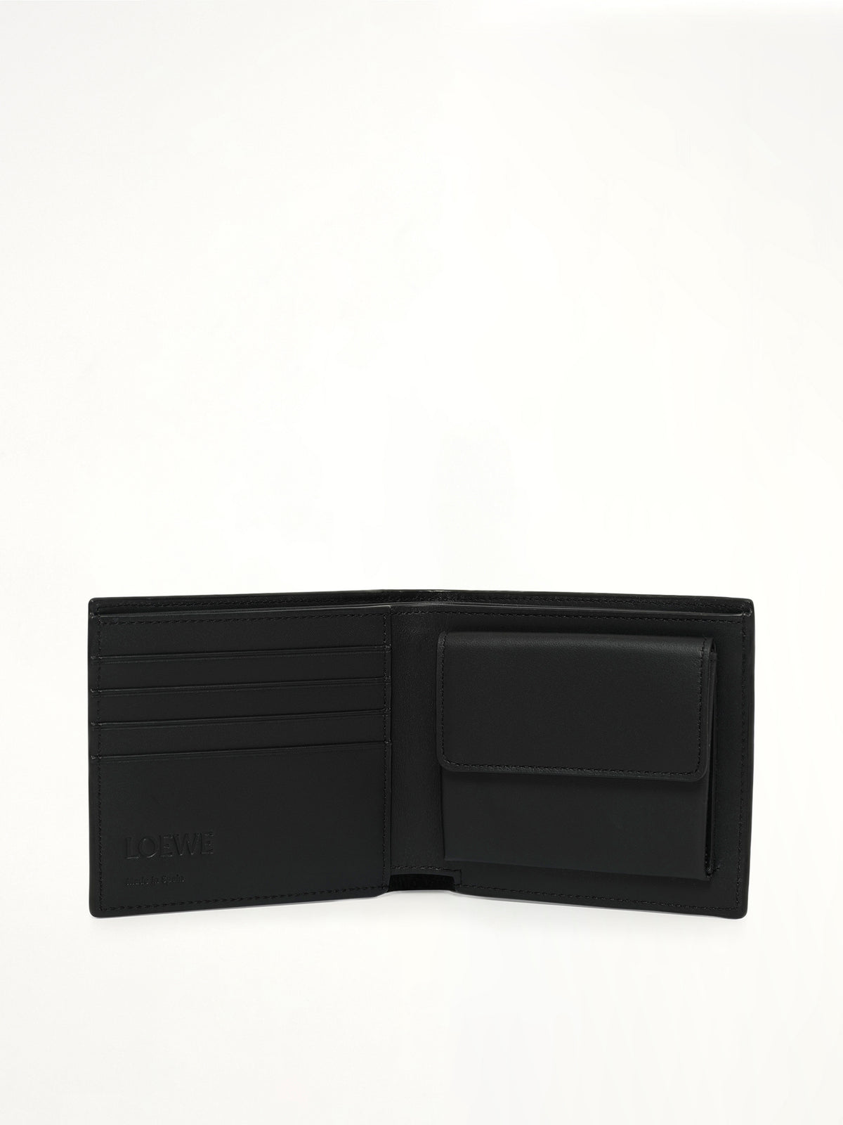 Loewe Graphic Bifold Coin Wallet in Black