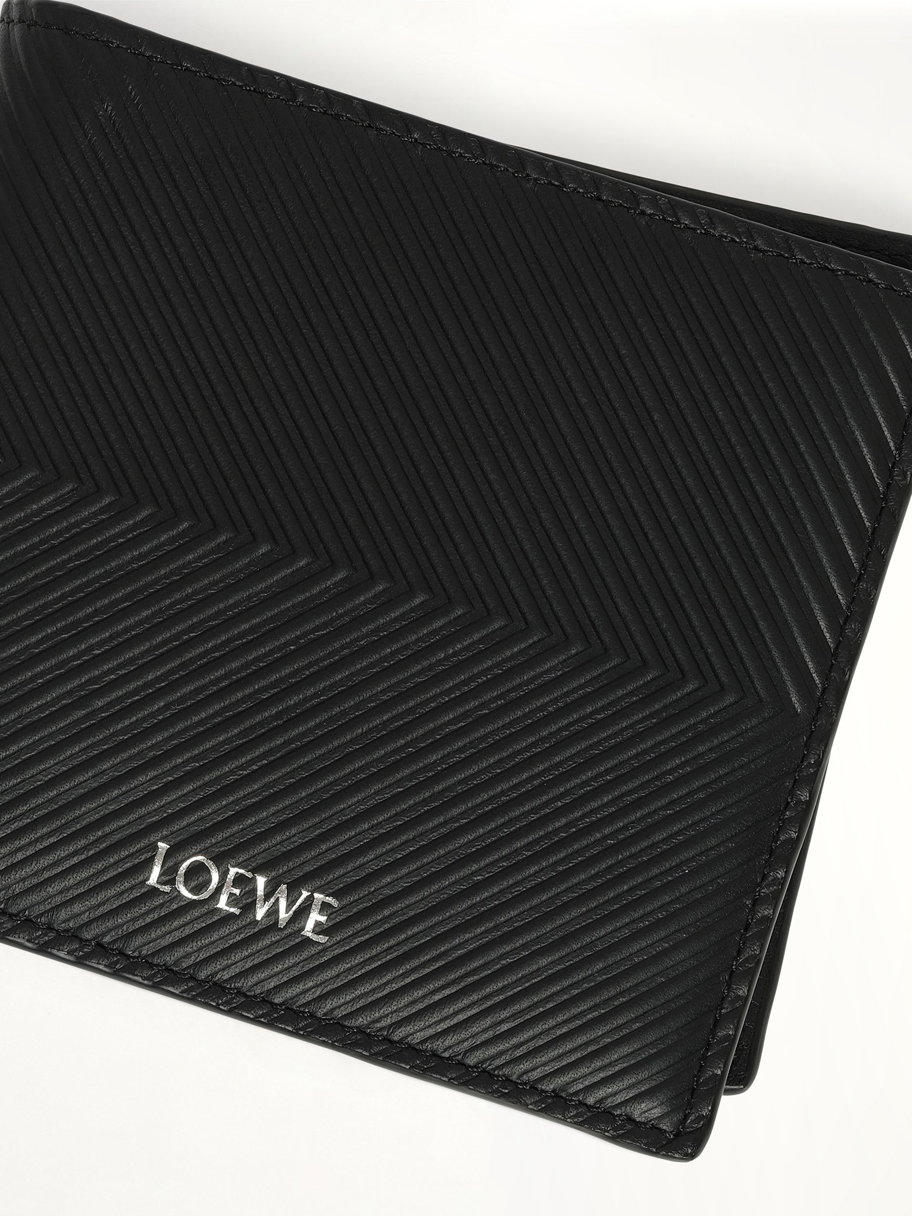 Loewe Graphic Bifold Coin Wallet in Black