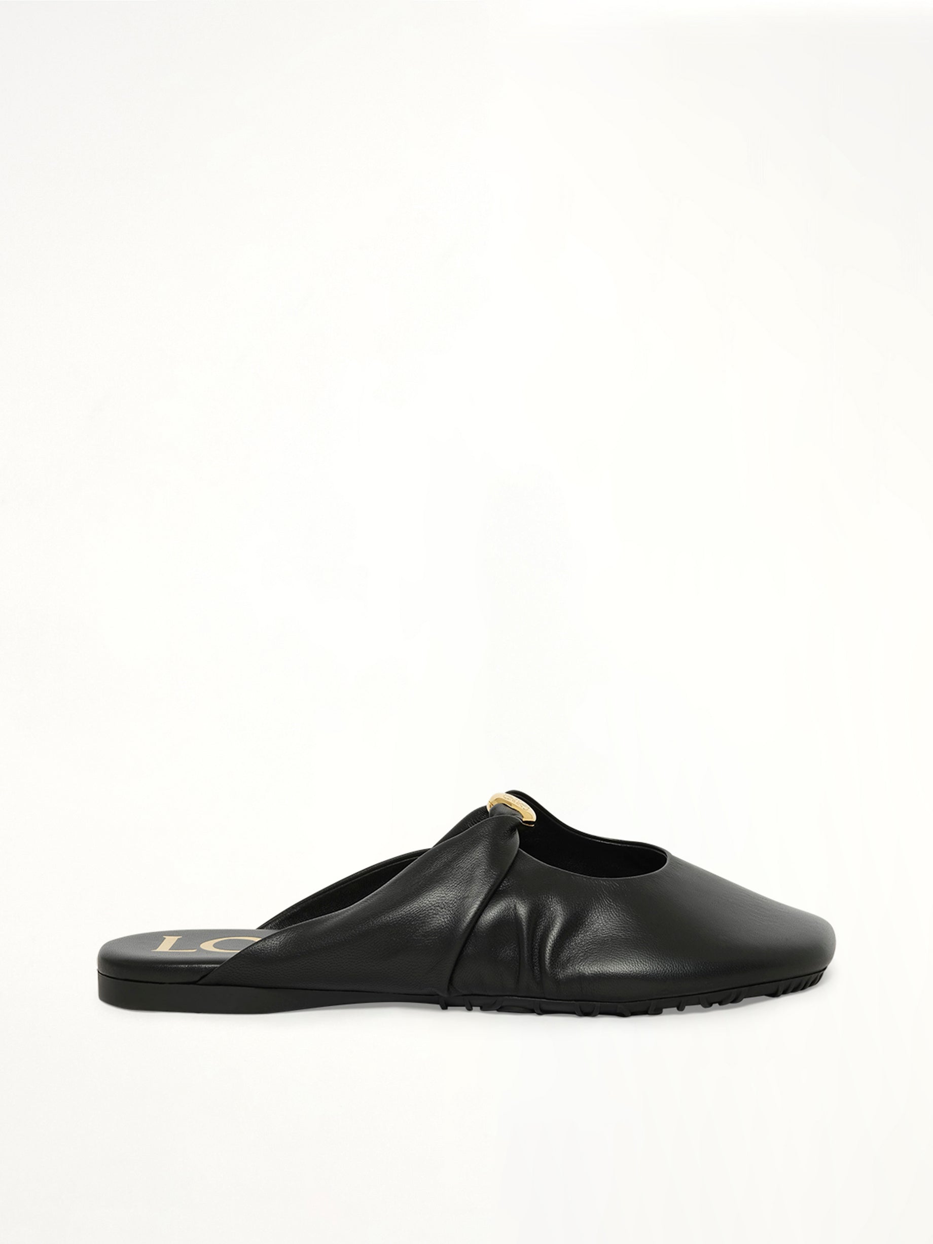 Pebble Soft Mule in Black
