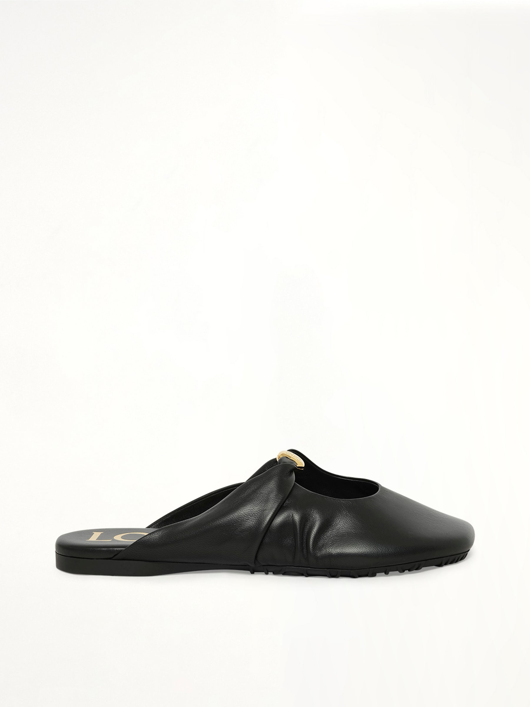Pebble Soft Mule in Black