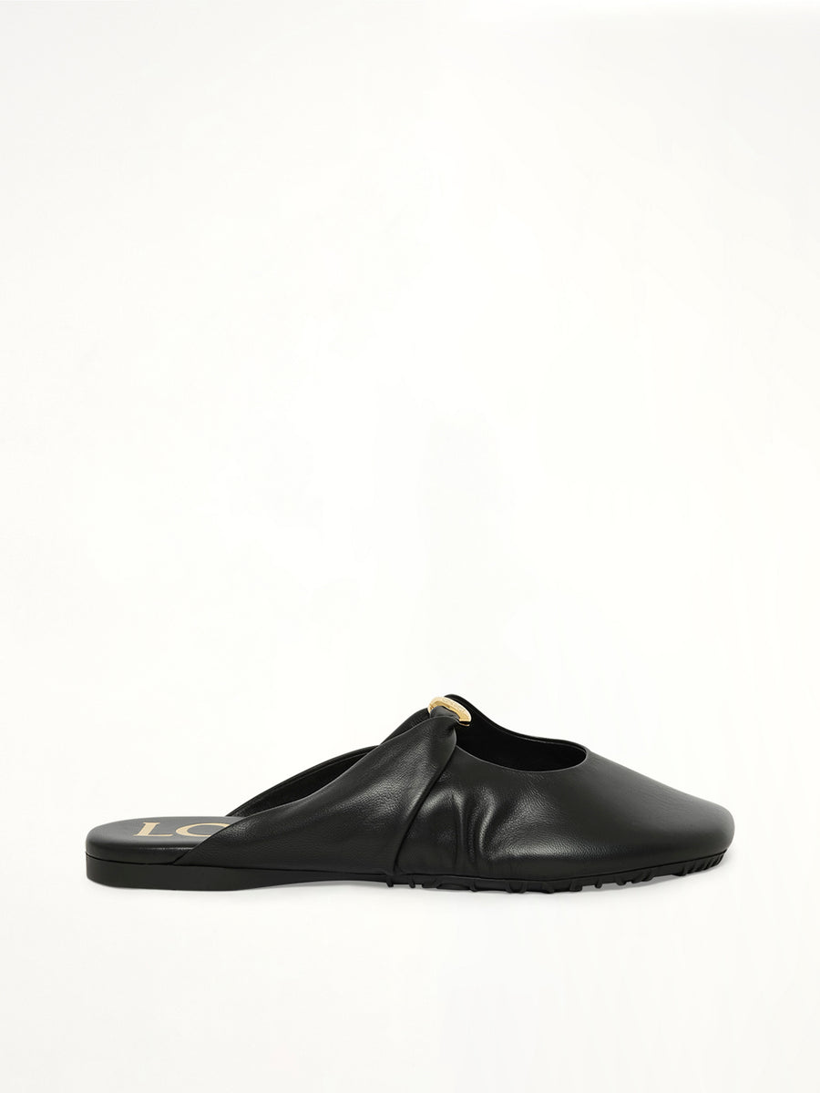 Pebble Soft Mule in Black