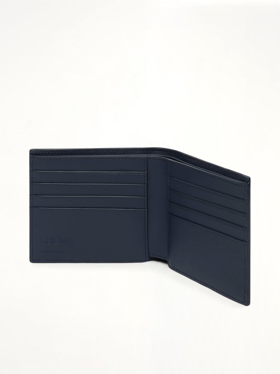 Puzzle Edge Bifold Wallet Multi in Blue Grey/Navy
