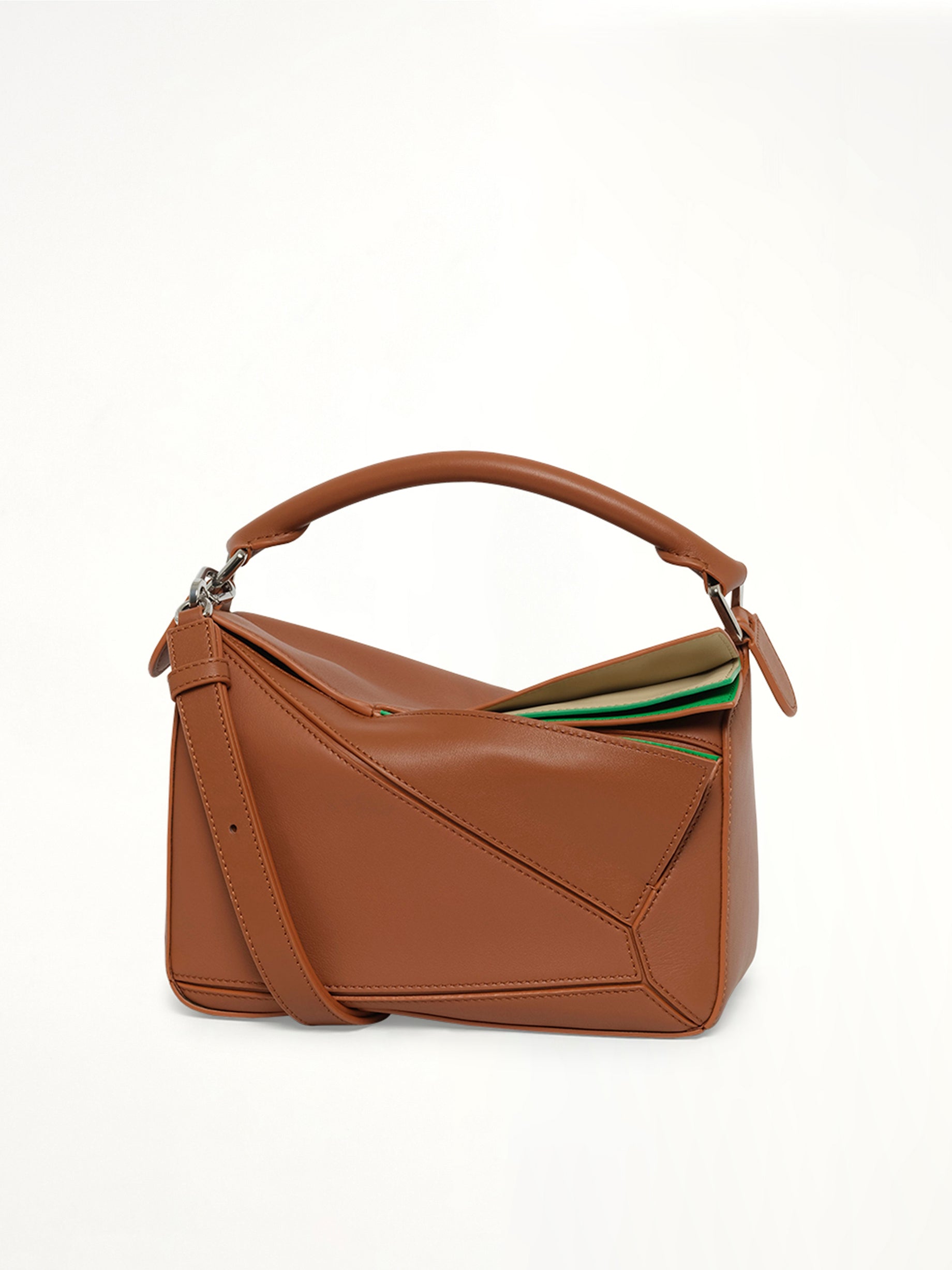 Puzzle Layers S Bag in Multicolor Squirrel
