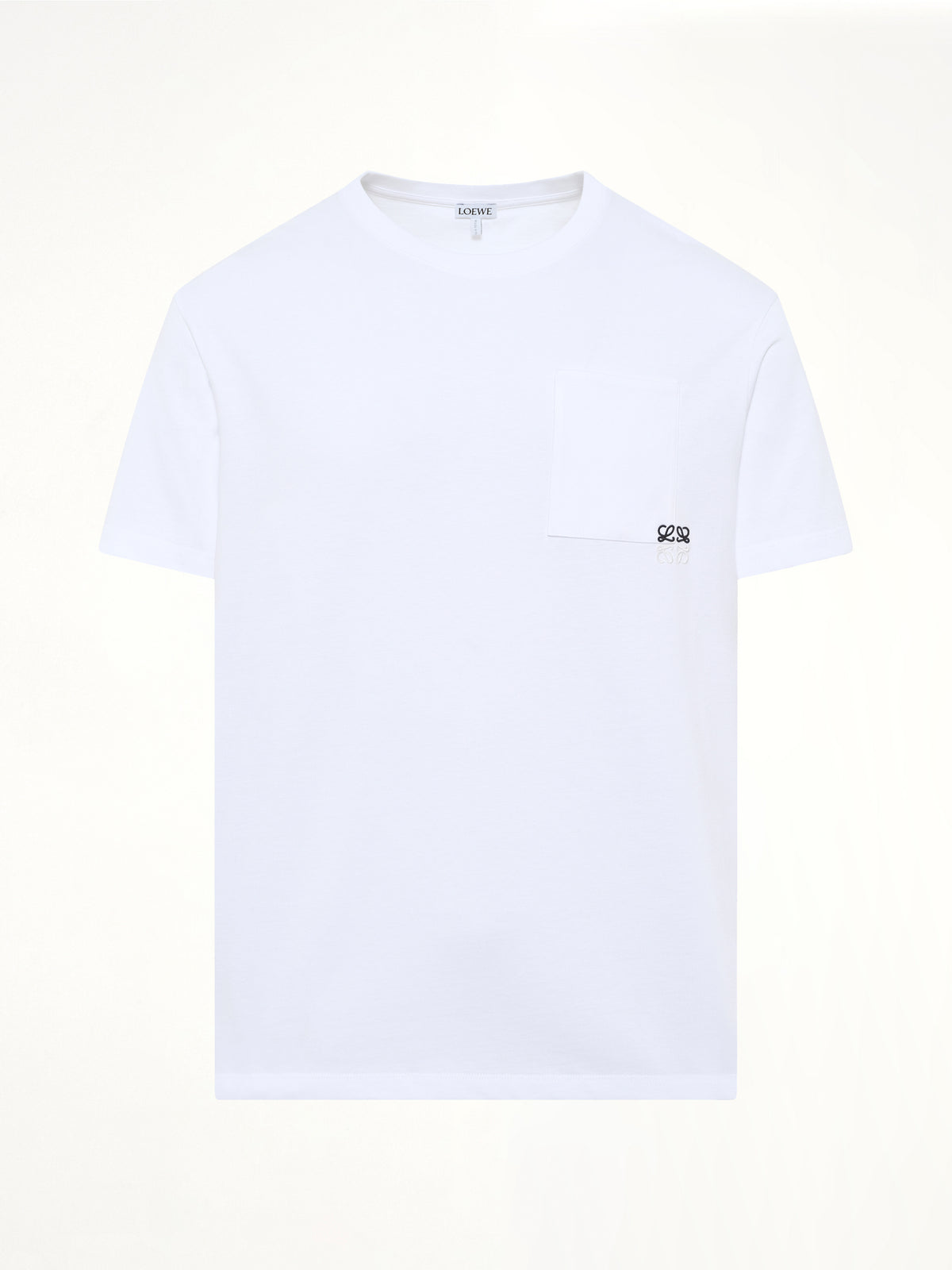 Two-Tone Anagram Relaxed Fit T-Shirt in White