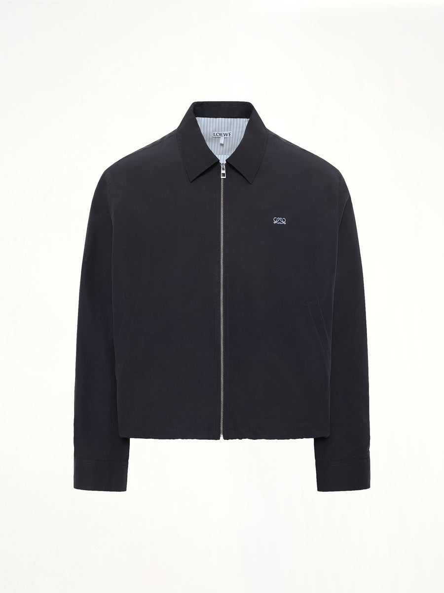 Zip-Up Jacket in Black
