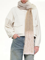 45X200 Anagram Scarf in Light Link/Beige