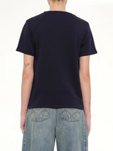 Anagram Regular Fit T-Shirt in Navy Blue/White