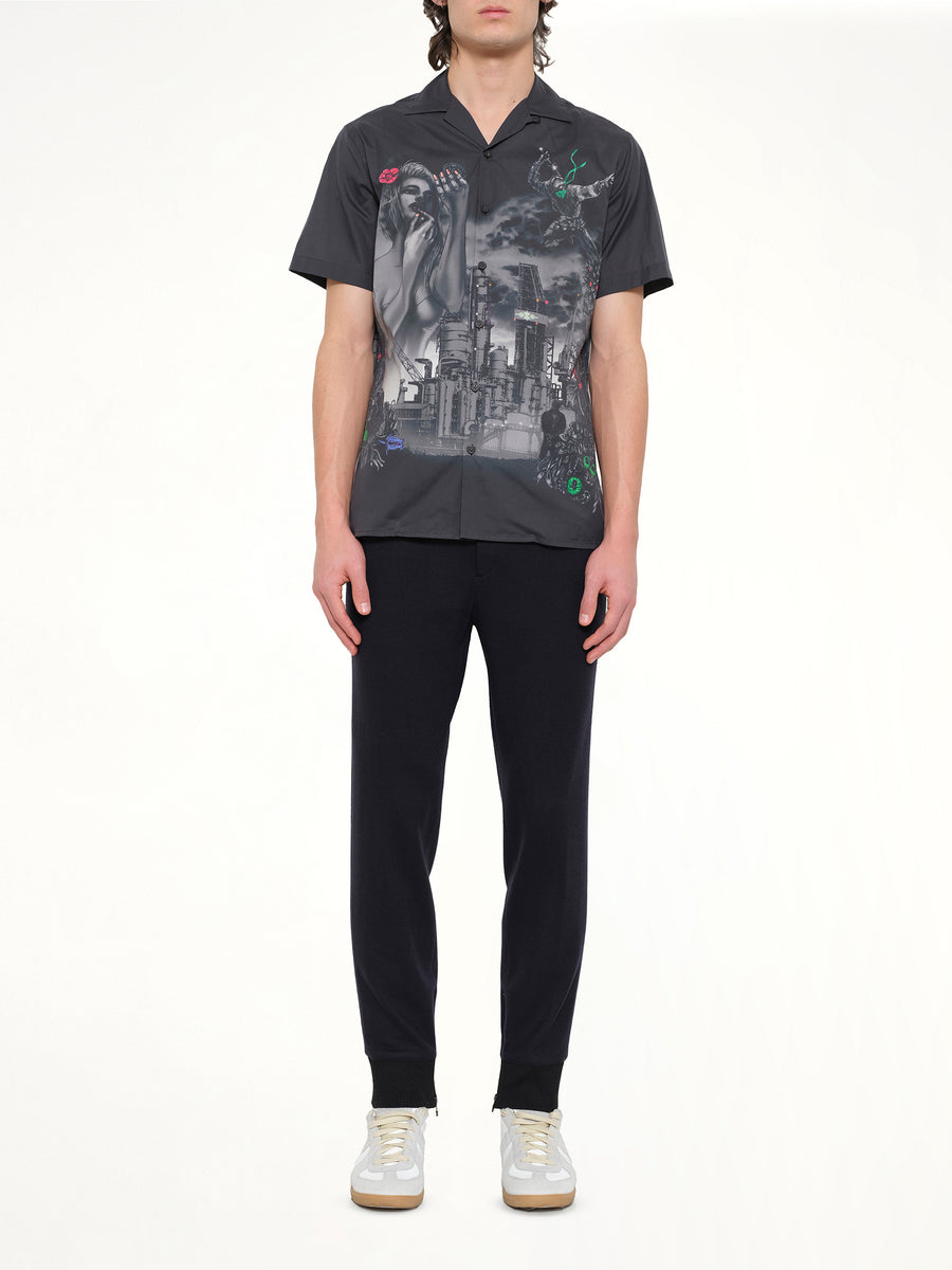 Bowling Shirt in Black