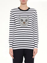 Cat Sweater Stripes in Black