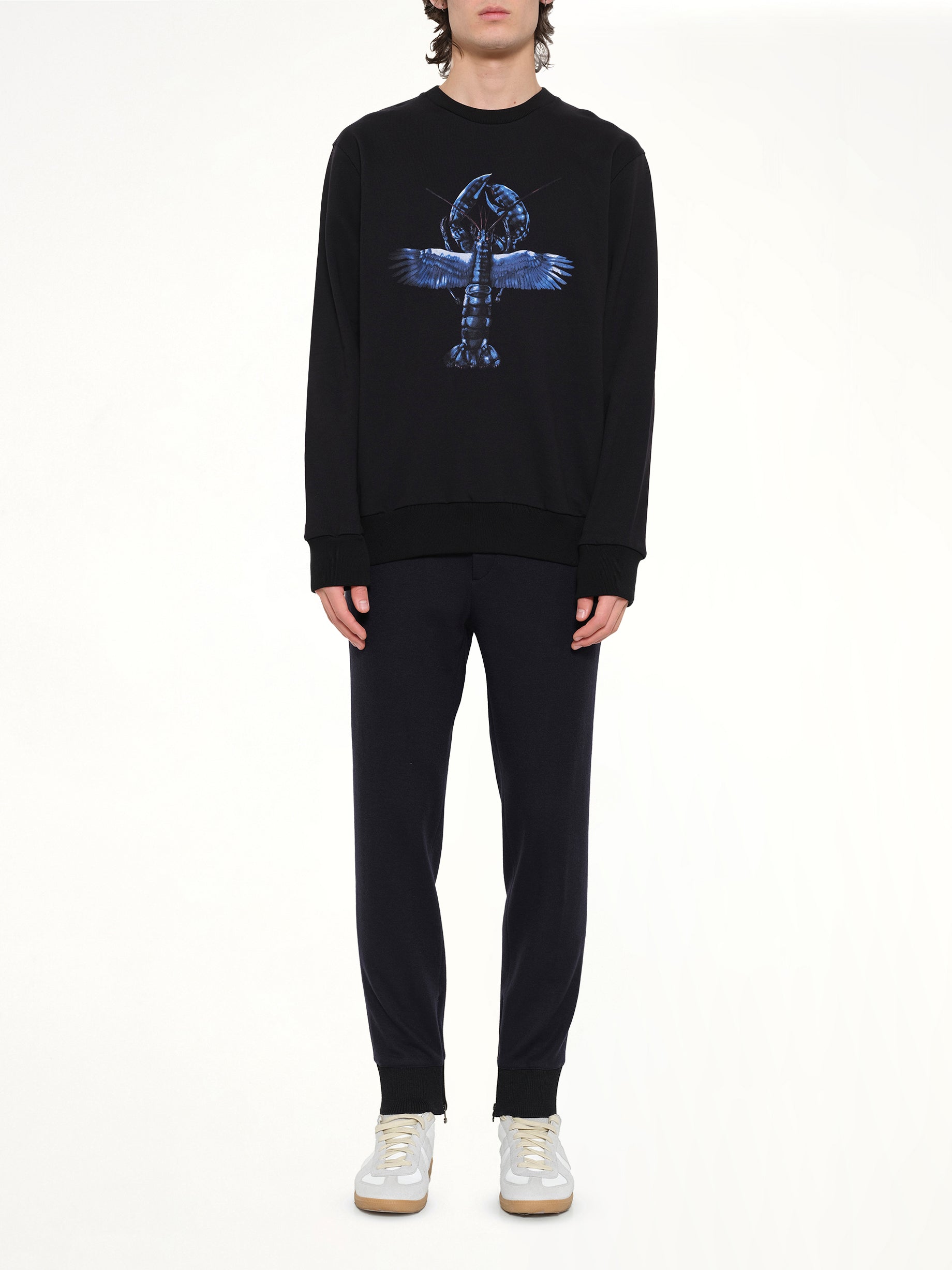 Flying Lobster Sweatshirt in Black