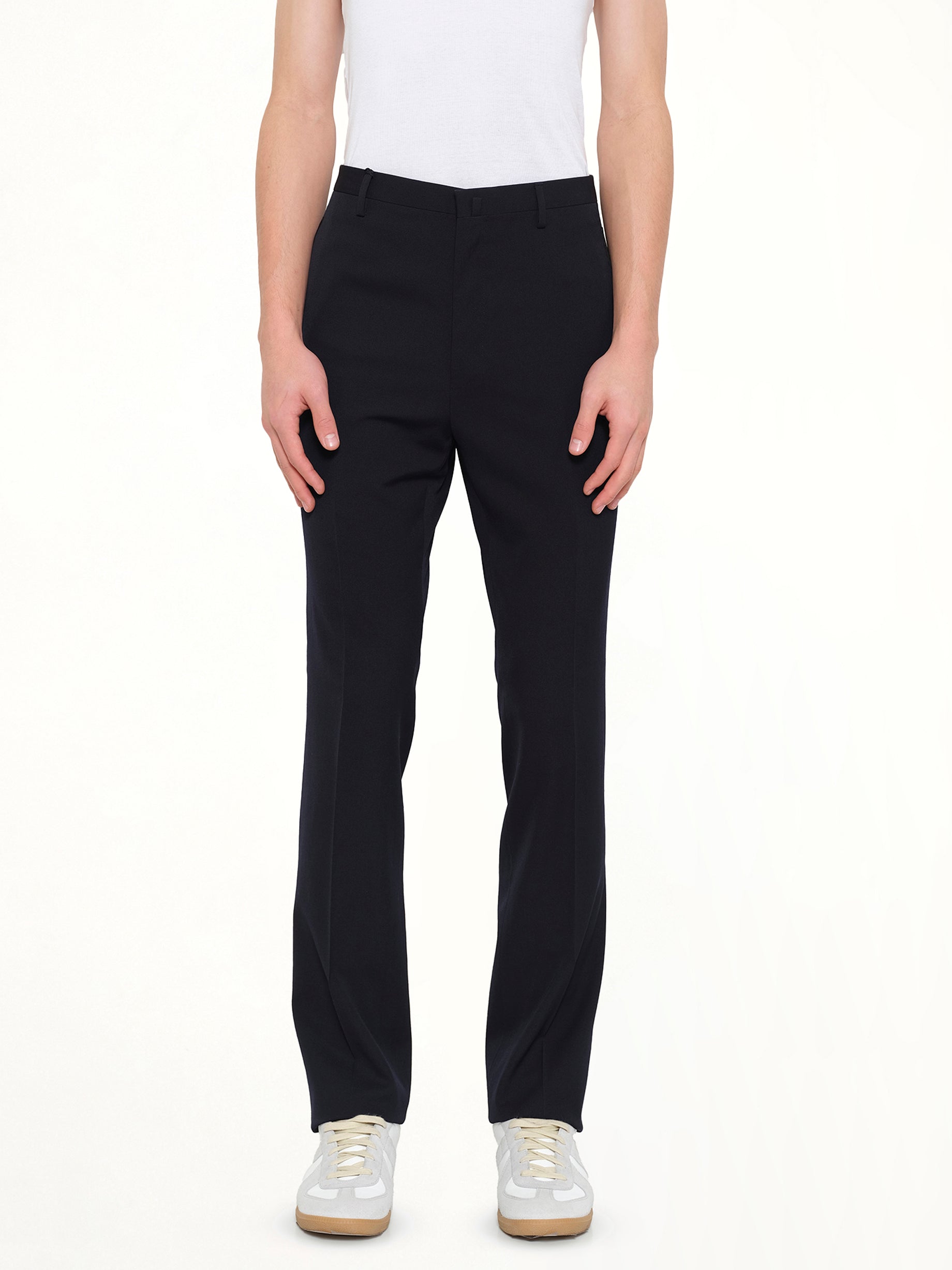 Pants W/ Ribbon Pocket in Navy