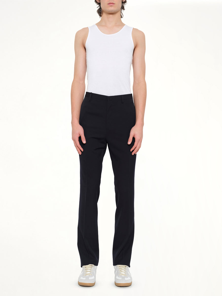 Pants W/ Ribbon Pocket in Navy