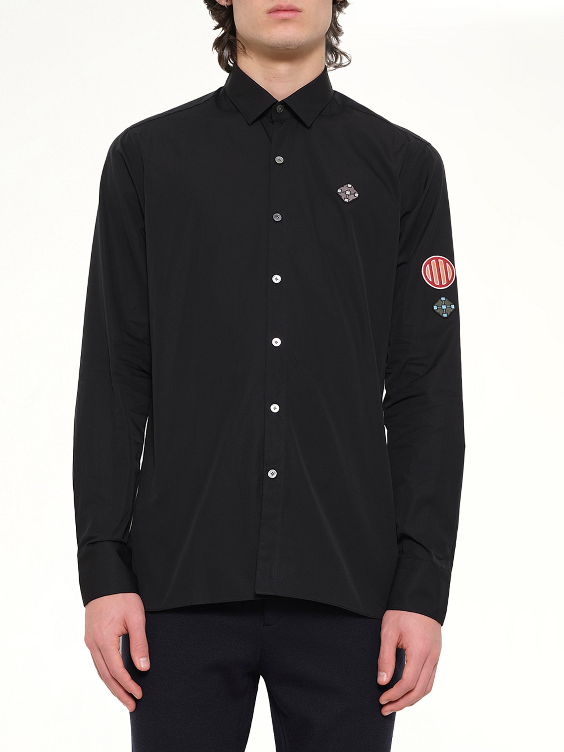 Patch Medal 2 Shirt in Black